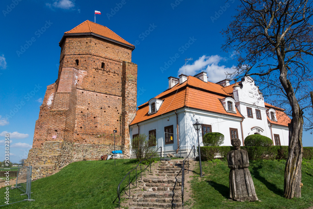 Fototapeta premium Ruins of a gothic castle in Liw near Wegrow, Masovia, Poland