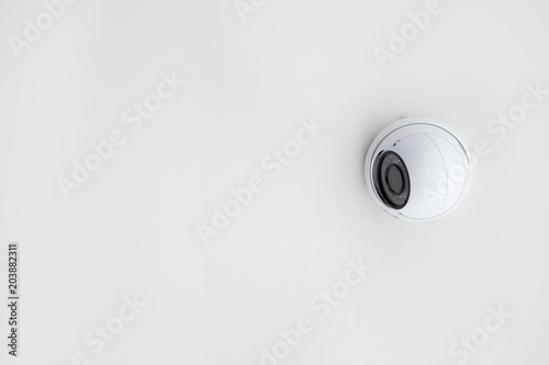 CCTV camera isolated on white background
