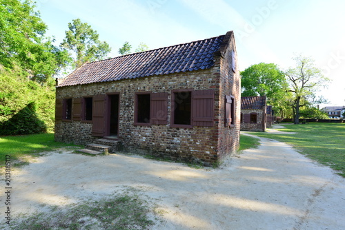 Картината върху платно Slavery Accommodation from the time of the American civil war in Charleston, Sou