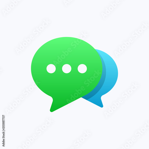 Chat Message Bubbles Vector Icon