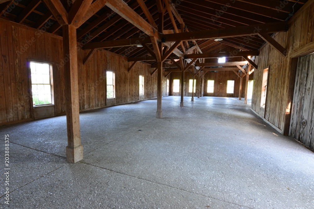 An abandoned cotton warehouse in South Carolina