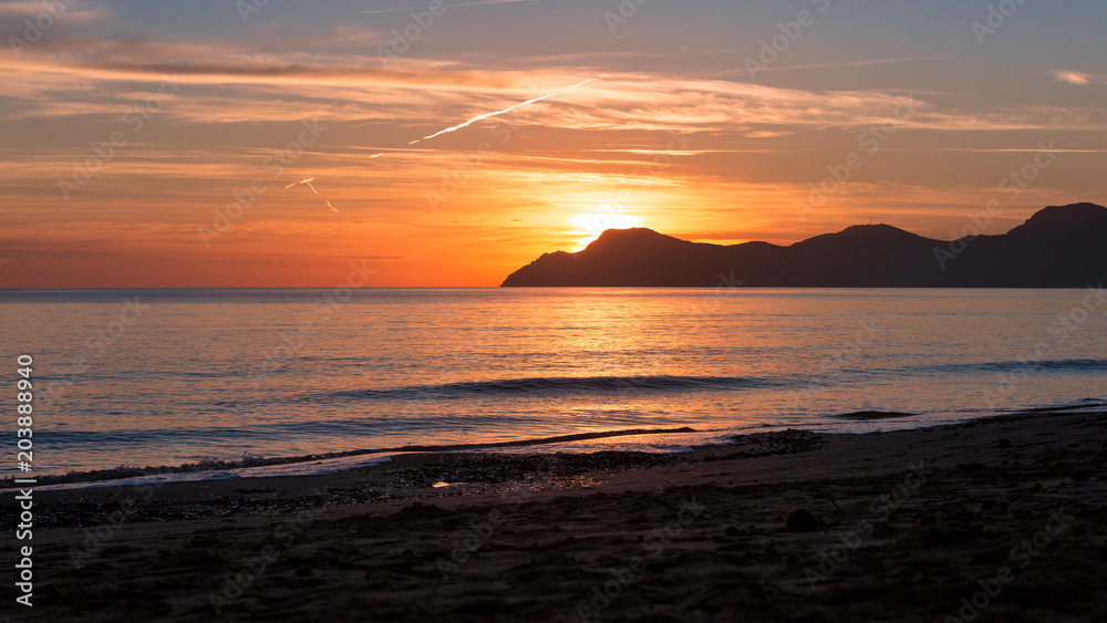 Mallorca - Sonnenaufgang am Strand von Ca'n Picafort