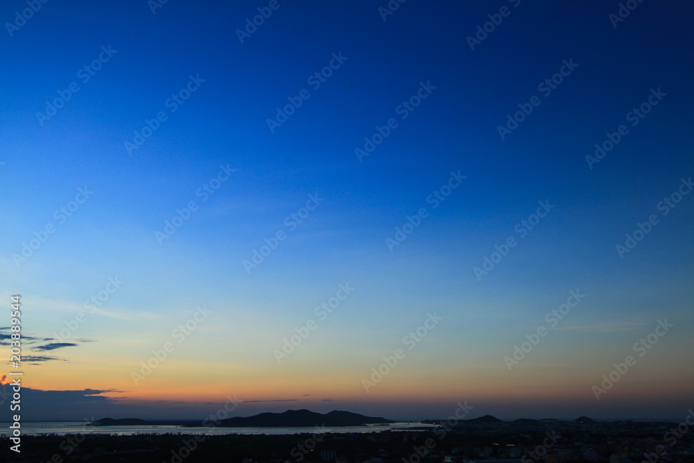 Beautiful sky on twilight time Beautiful sky on twilight time