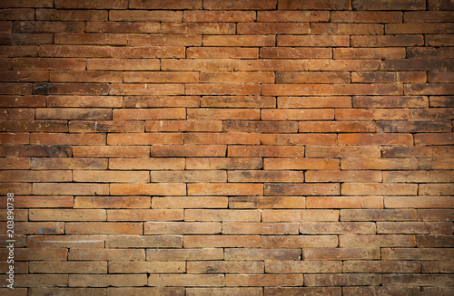 Abstract vintage style old brick wall background