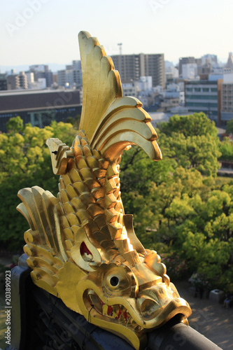 岡山城の金のシャチホコ