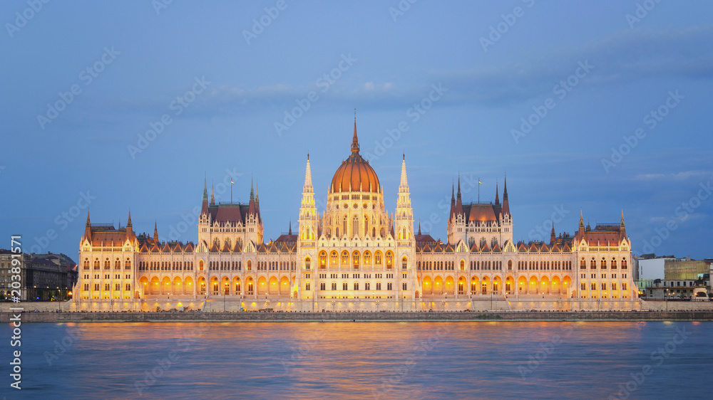 Hungarian Parliament at Twilight