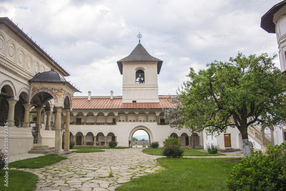 The Horezu monastery in Romania, seen from outside.