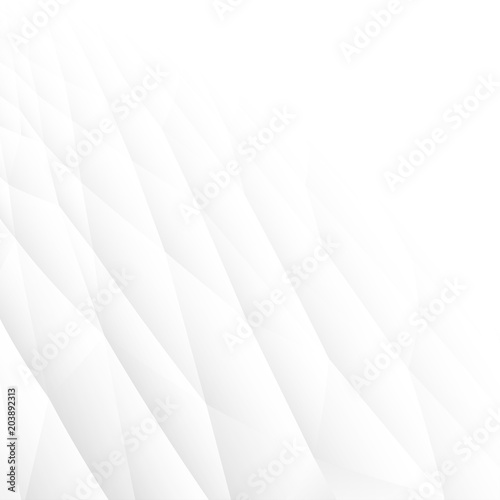White bright abstract vector background with polygon shapes