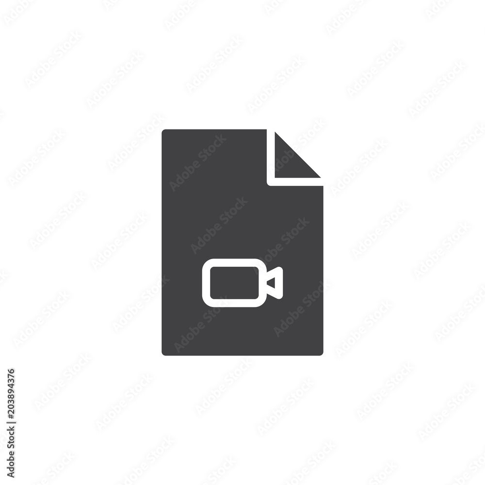 Video file format vector icon. filled flat sign for mobile concept and web design. Multimedia folder simple solid icon. Symbol, logo illustration. Pixel perfect vector graphics Video file format vector icon. filled flat sign for mobile concept and web design. Multimedia folder simple solid icon. Symbol, logo illustration. Pixel perfect vector graphics