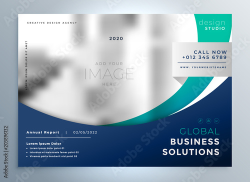 business brochure flyer modern presentation background