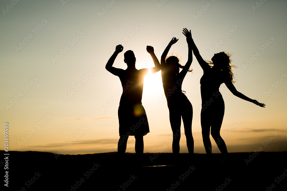 Fototapeta premium People dancing in summer