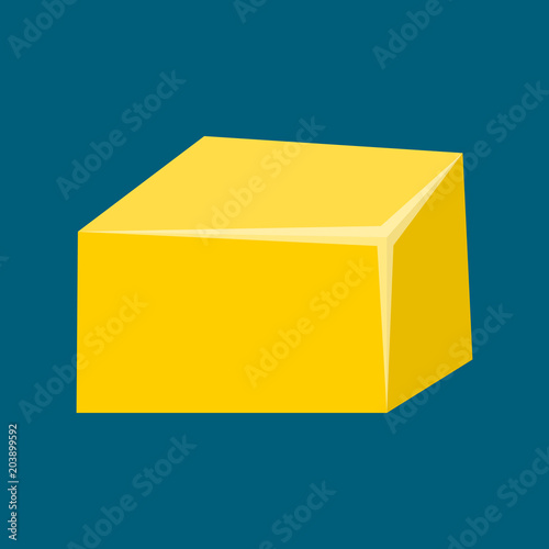 Vector cartoon butter