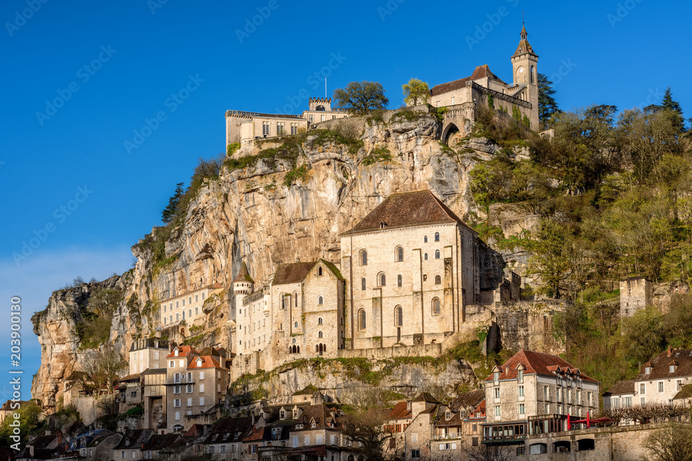 Rocamadour village, a beautiful UNESCO world culture heritage site, France