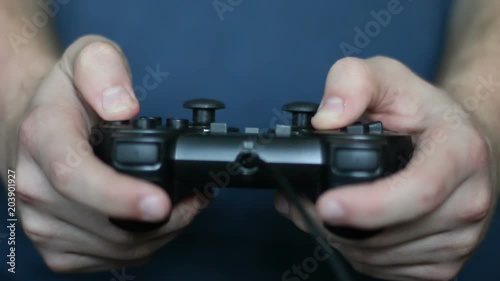 Hands with gamepad