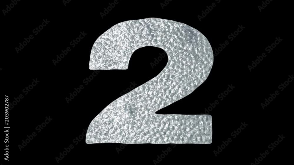 Number 2 - Animated Ice Water Numbers Concept
Number 2 - Animated Ice Water Numbers Concept