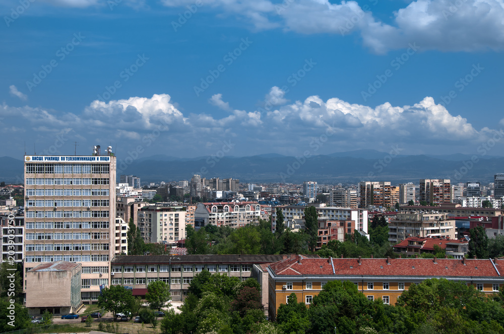 Panoramic View of Sofia City