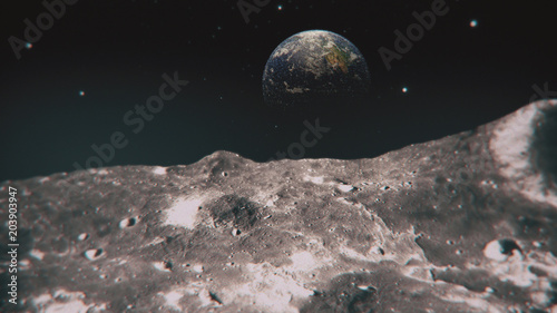 Fototapeta Naklejka Na Ścianę i Meble -  Moon view