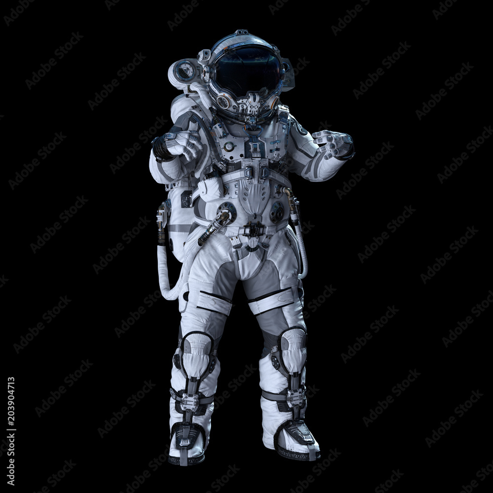 Astronaut in darkness. Mixed media Astronaut in darkness. Mixed media
