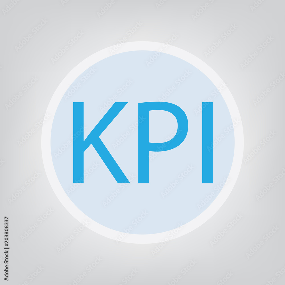 Obraz premium KPI (Key Performance Indicator) concept- vector illustration