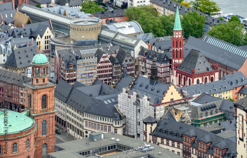 Altstadt Frankfurt am Main mit Paulskirche, Römerberg und Nikolaikirche