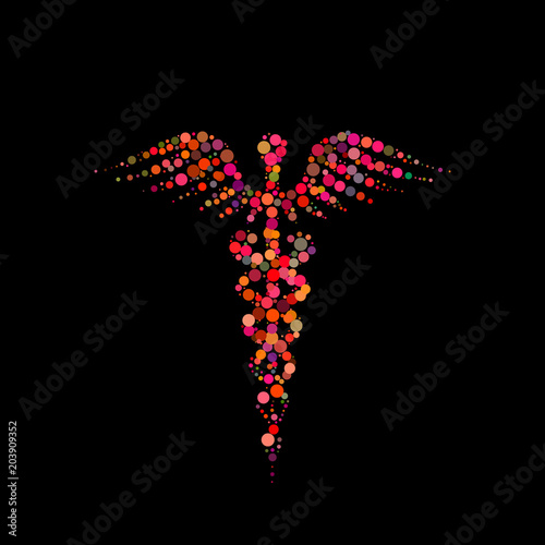 Abstract Medical symbol of ...
