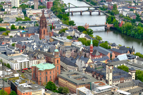 Altstadt Frankfurt am Main mit Dom, Paulskirche, Römerberg und Nikolaikirche