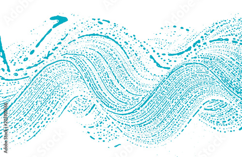 Natural soap texture. Alluring green blue foam trace background. Artistic splendid soap suds. Cleanliness, cleanness, purity concept. Vector illustration.