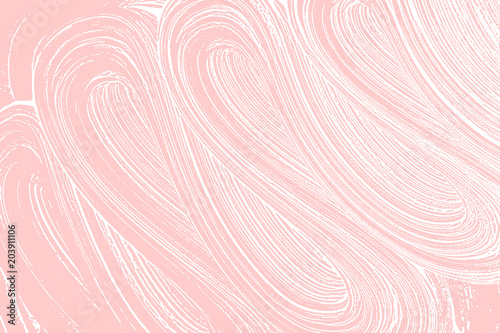 Natural soap texture. Adorable millenial pink foam trace background. Artistic precious soap suds. Cleanliness, cleanness, purity concept. Vector illustration.