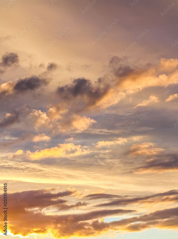 Fototapeta premium Sunset sky background.