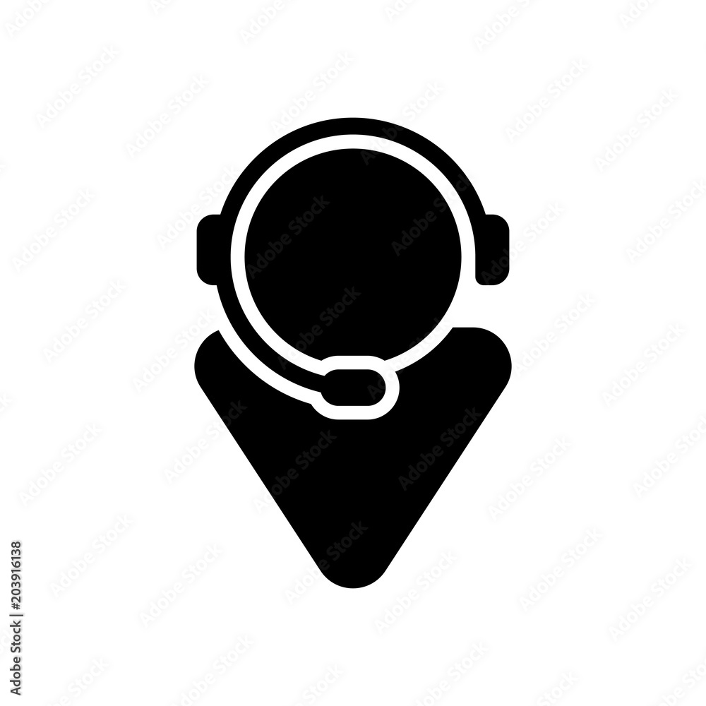 customer service. support service. simple icon customer service. support service. simple icon