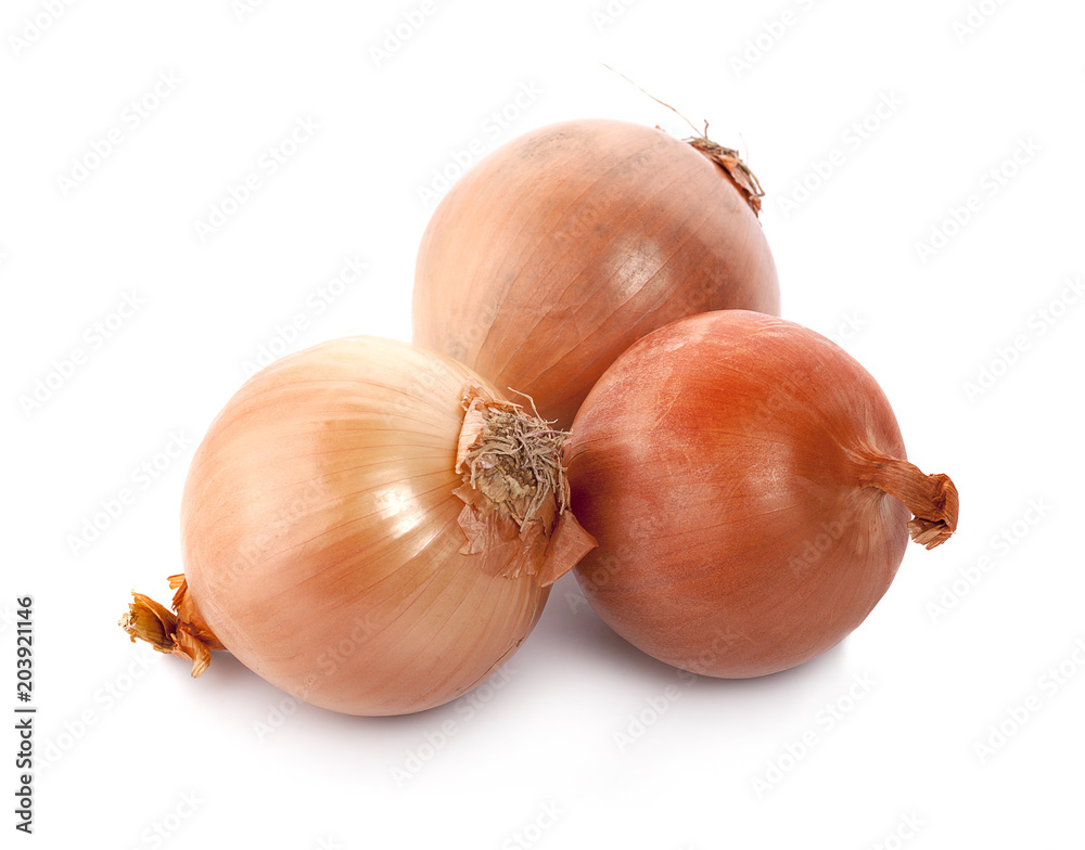 Onion isolated on white background