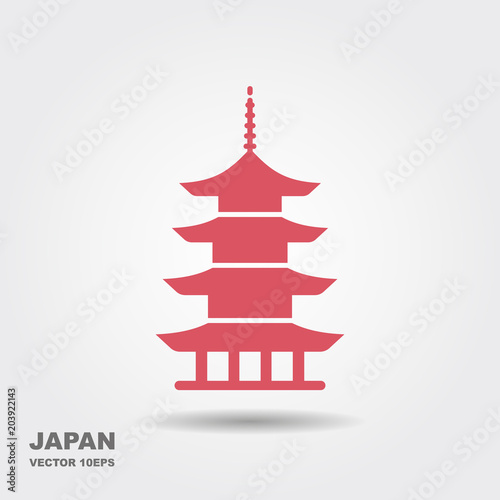 Japan architecture symbol pagoda