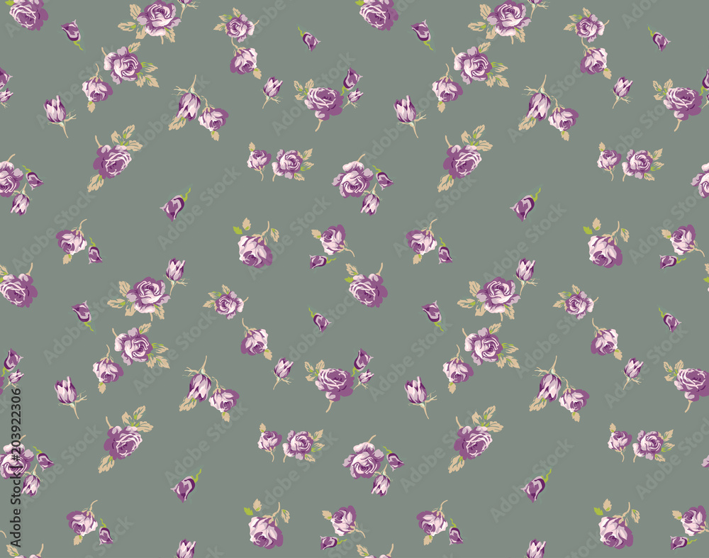 Shabby Chic pattern with roses