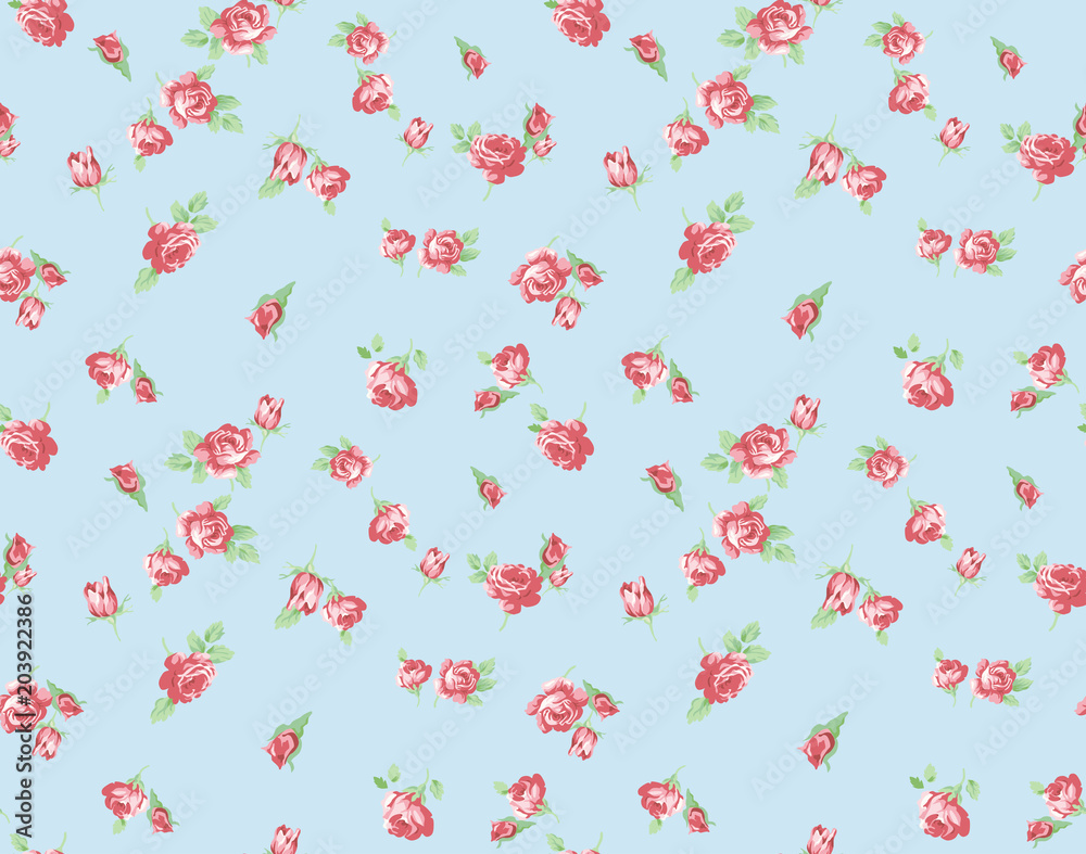 Fototapeta premium Shabby Chic pattern with roses