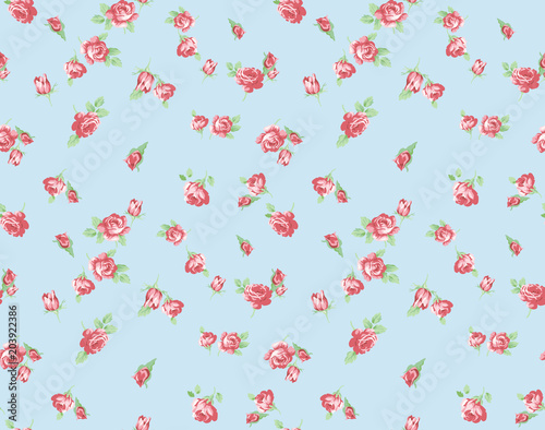 Shabby Chic pattern with roses