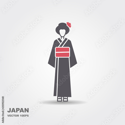 Japanese woman in a kimono