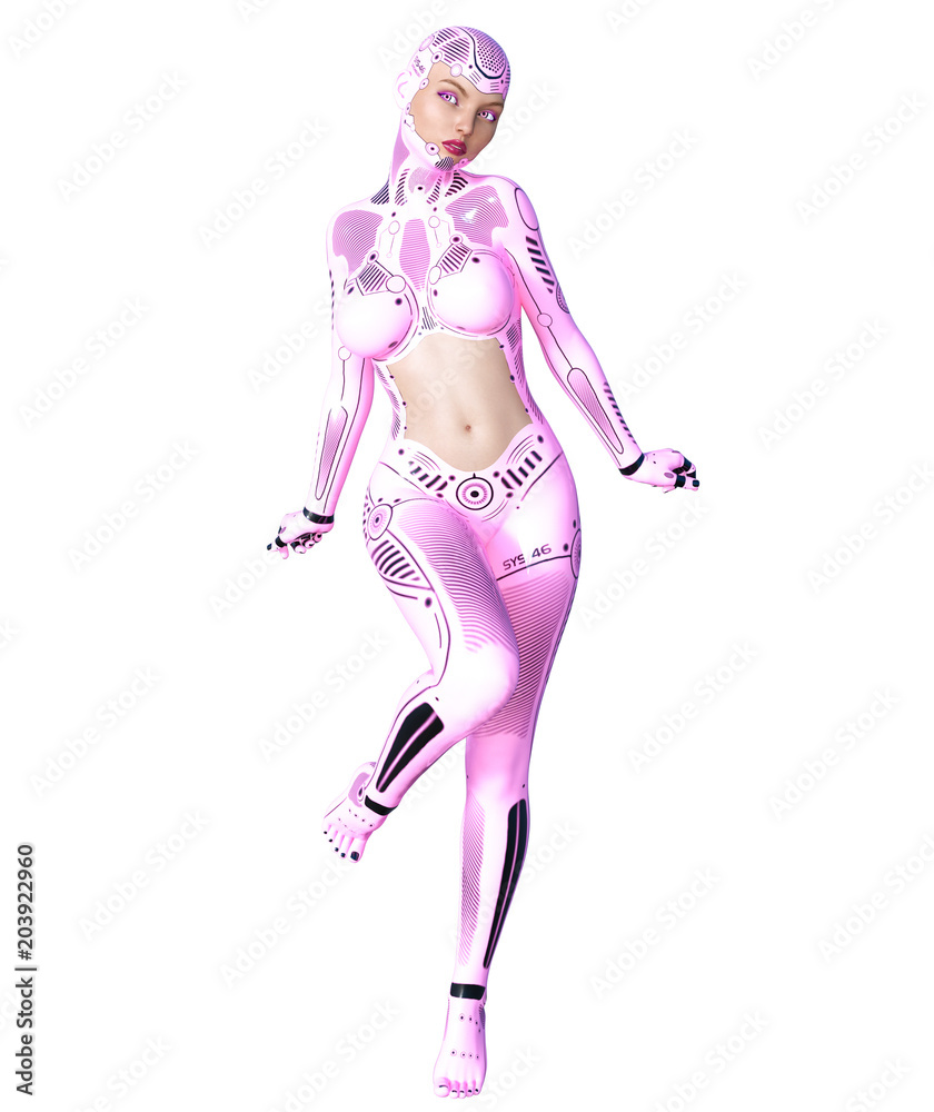 Robot woman. Metal droid with woman's face. Artificial Intelligence. Conceptual fashion art. Realistic 3D render illustration. Studio, isolate, high key.
Robot woman. Metal droid with woman's face. Artificial Intelligence. Conceptual fashion art. Realistic 3D render illustration. Studio, isolate, high key.