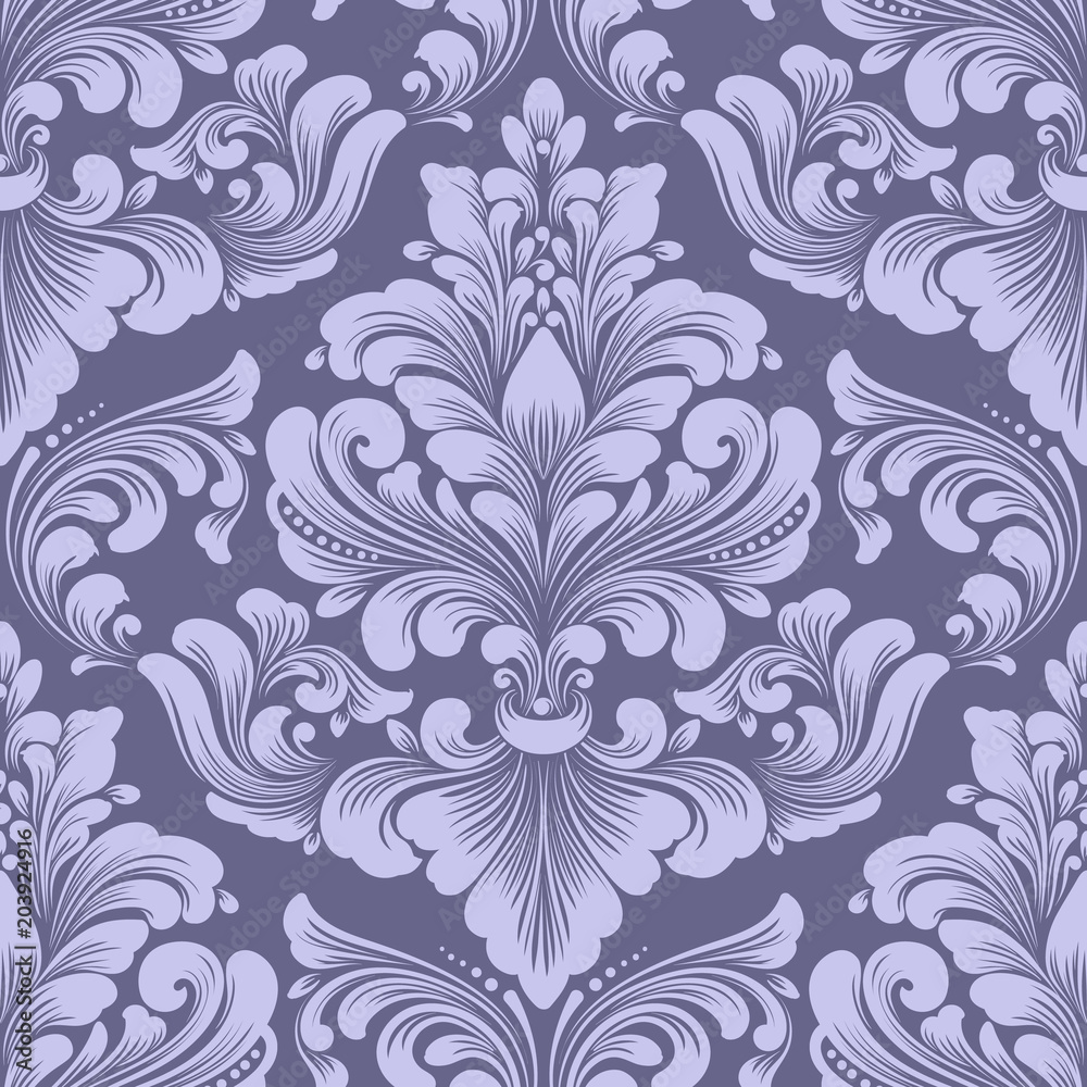 Vector damask seamless pattern element. Classical luxury old fashioned damask ornament, royal victorian seamless texture for wallpapers, textile, wrapping. Exquisite floral baroque template. Vector damask seamless pattern element. Classical luxury old fashioned damask ornament, royal victorian seamless texture for wallpapers, textile, wrapping. Exquisite floral baroque template.