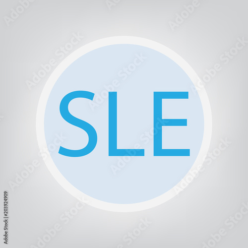 SLE (Systemic Lupus Erythematosus) concept- vector illustration