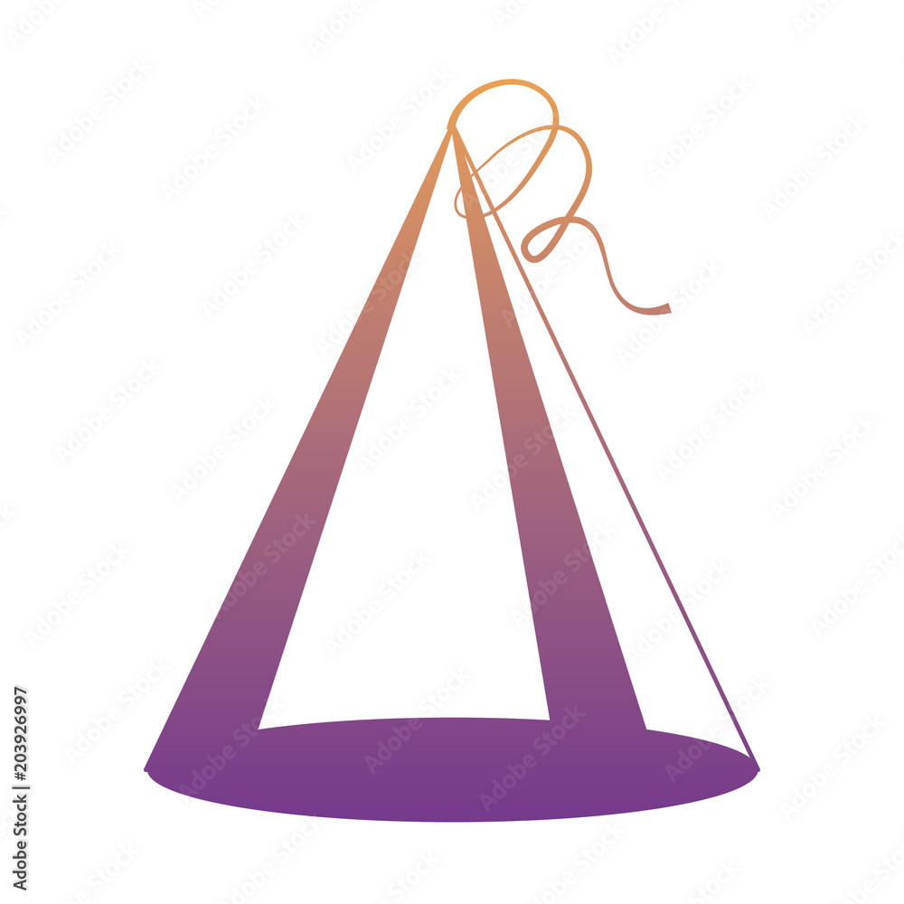 party hat icon over white background, colorful design. vector illustration party hat icon over white background, colorful design. vector illustration