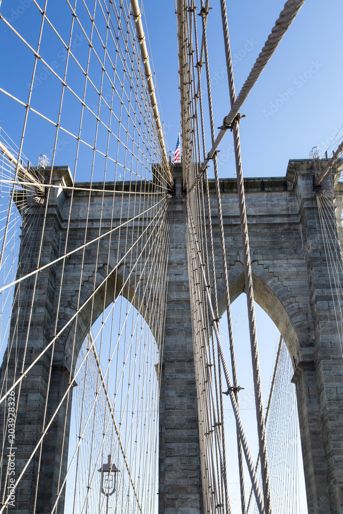 Obraz premium Nowy Jork, Most Brookliński