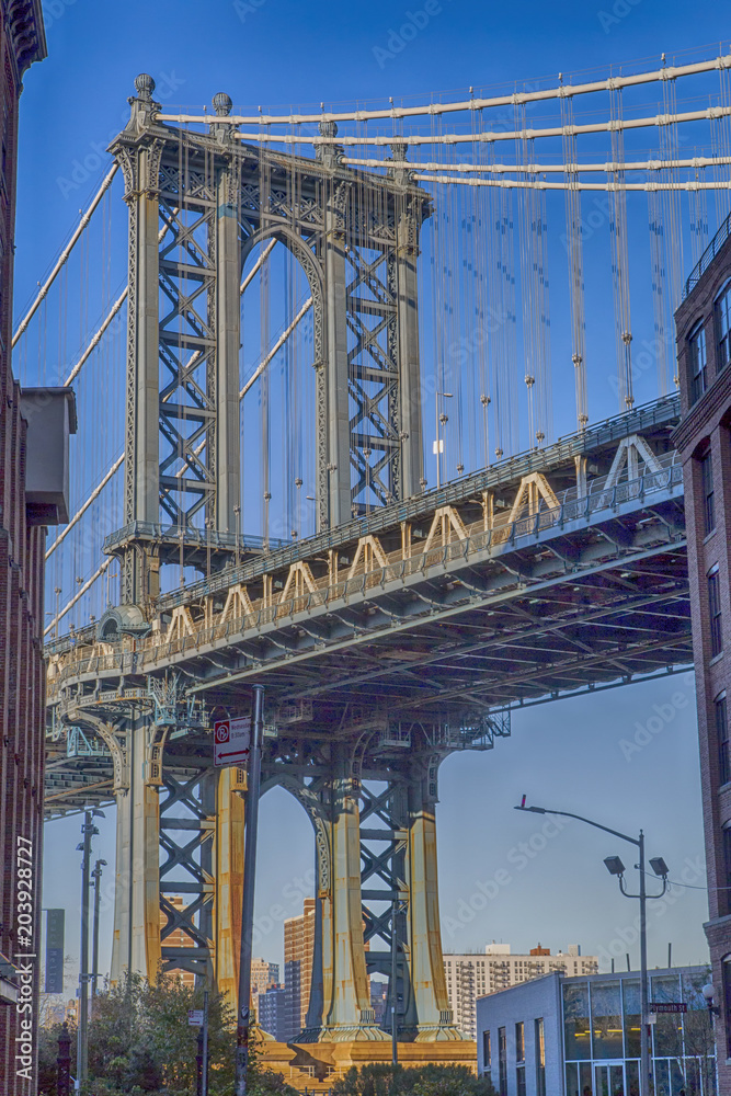 Obraz premium Nowy Jork, Manhattan Bridge