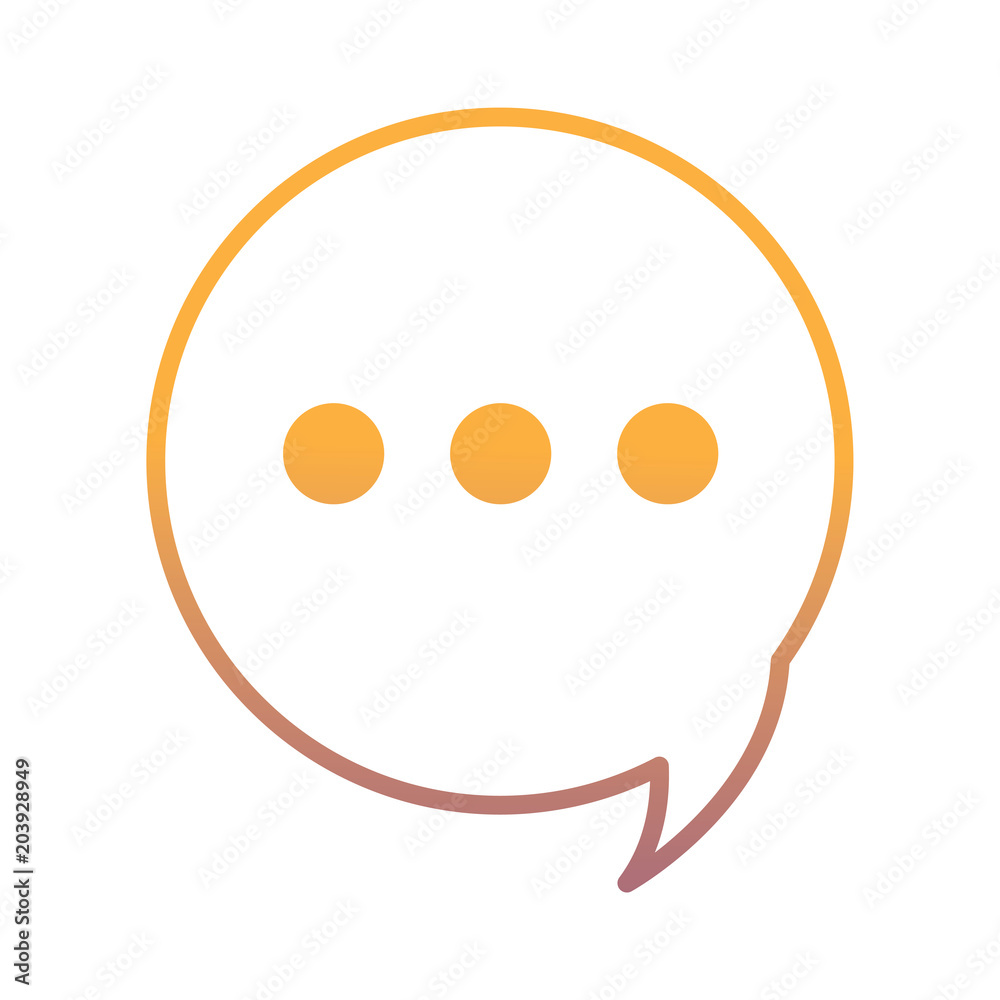 speech bubble icon over white background, colorful design. vector illustration speech bubble icon over white background, colorful design. vector illustration