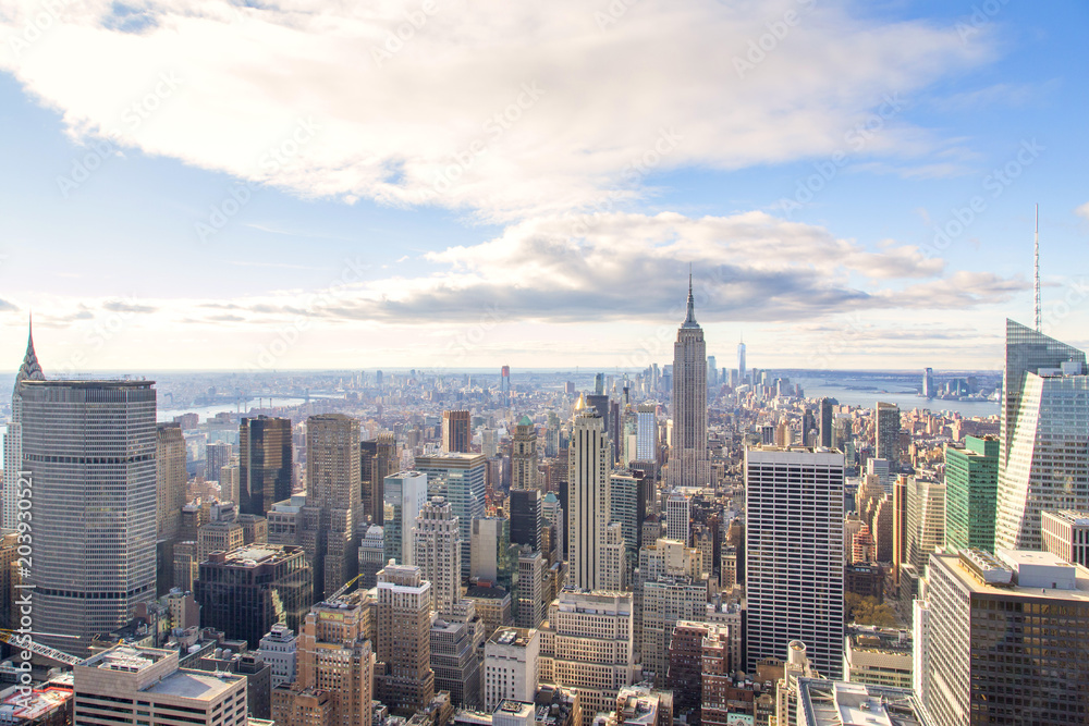 Obraz premium New York - Skyline from the Top of the Rock