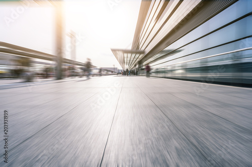 empty floor with modern office building © THINK b