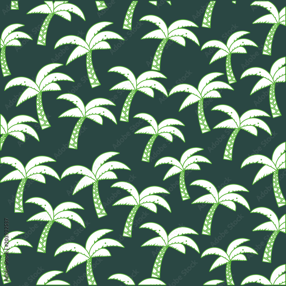 tropical palms background, colorful design. vector illustration