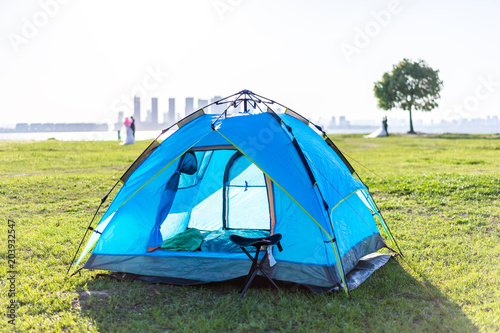 camping tent in the park