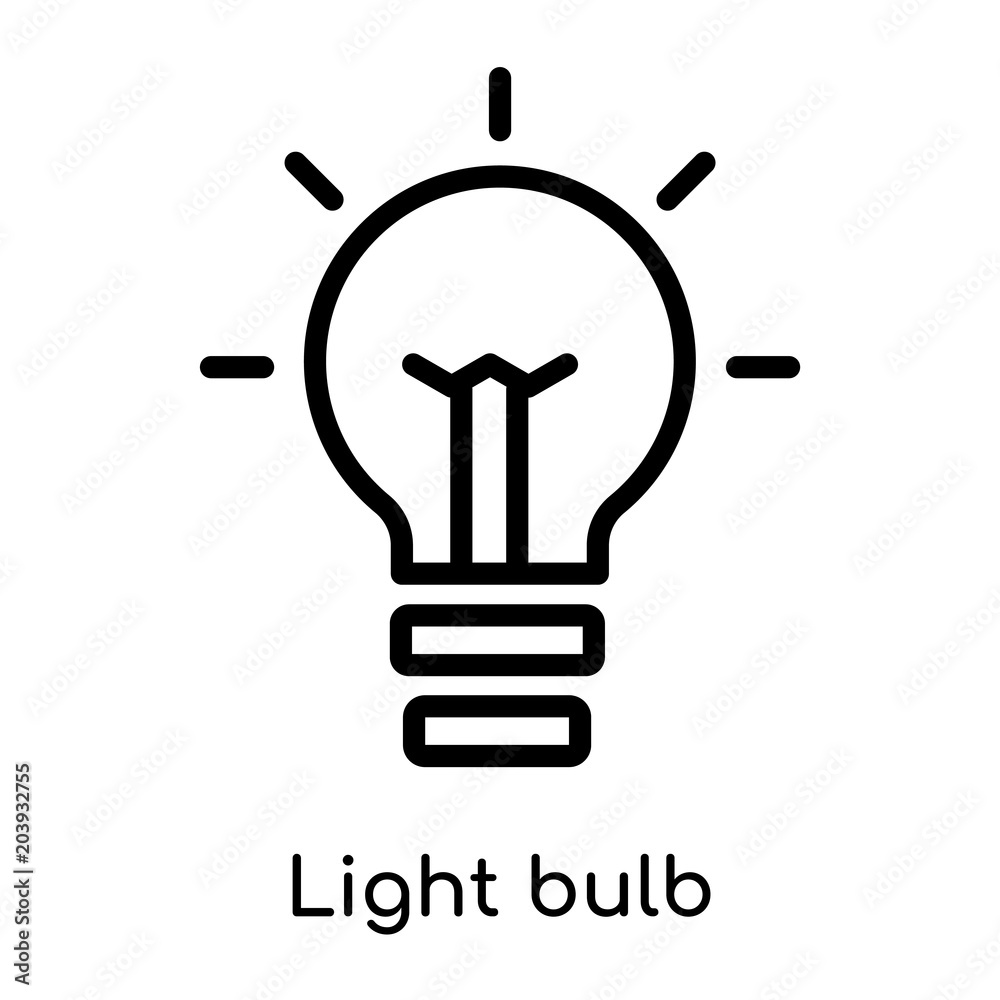 Light bulb icon isolated on white background Light bulb icon isolated on white background