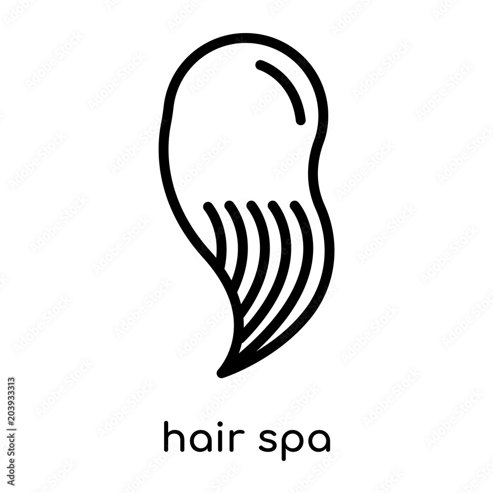 hair spa icon isolated on white background