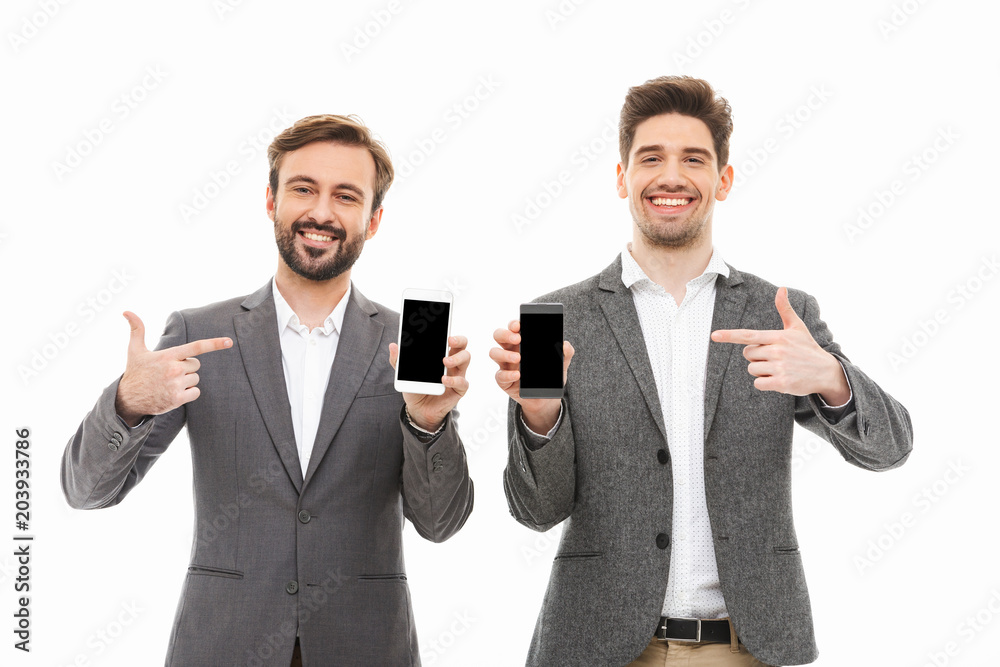 Portrait of a two happy business men Portrait of a two happy business men